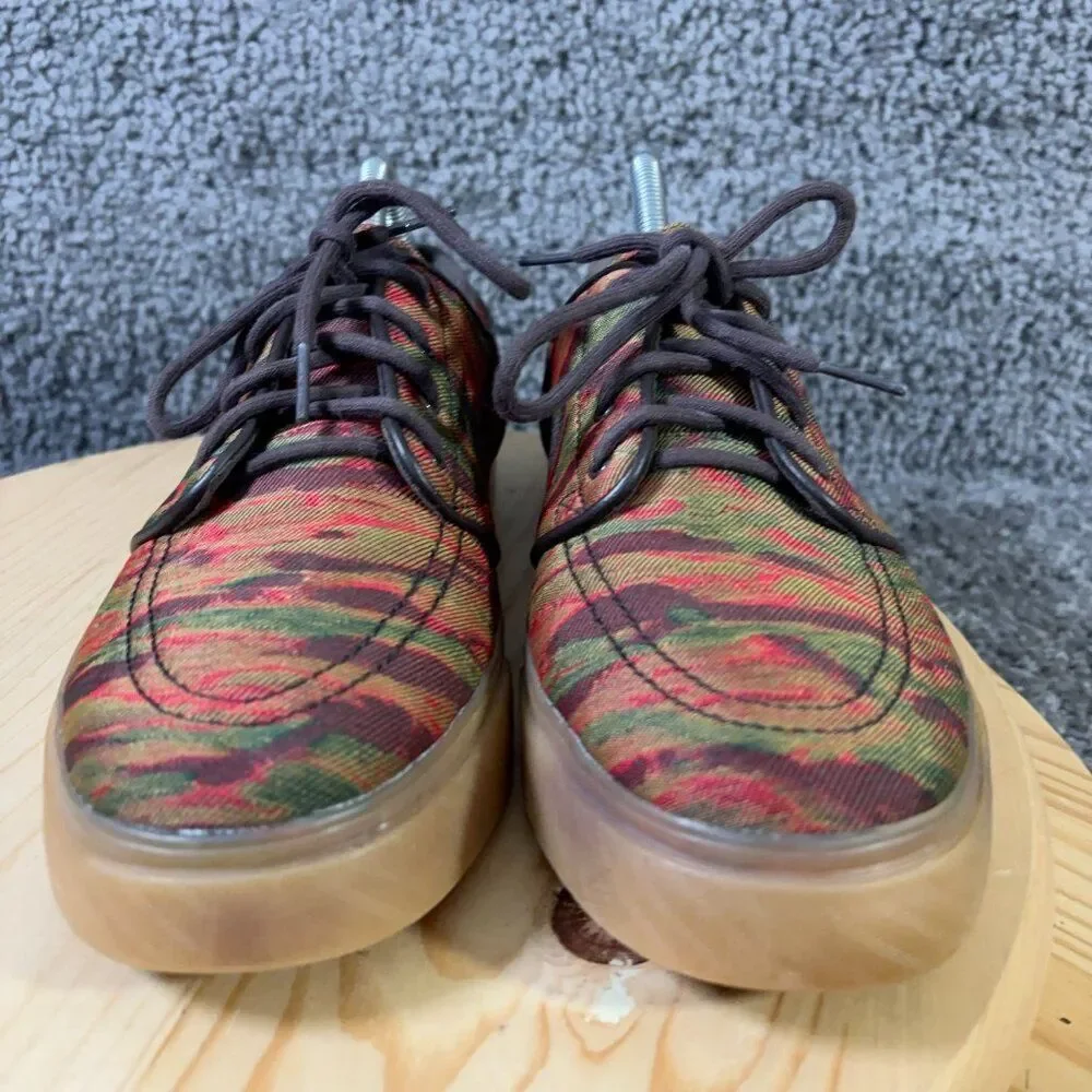 Nike SB Stefan Janoski Skate Shoes Mens Size 8.5 Canvas Camo Gum Sole Sneakers